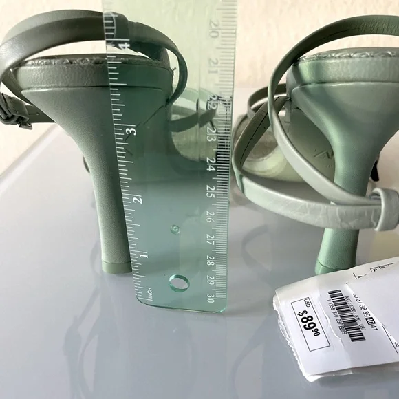 ZARA HEELED LEATHER SANDALS WITH JUTE INSOLE - Picture 5 of 15